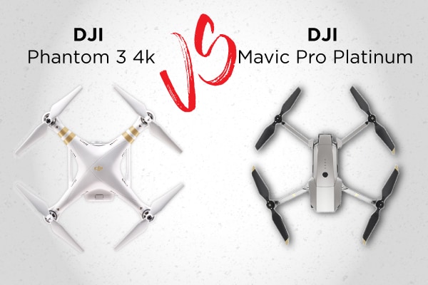 DJI Mavic Pro Platinum VS DJI Phantom 3 4K