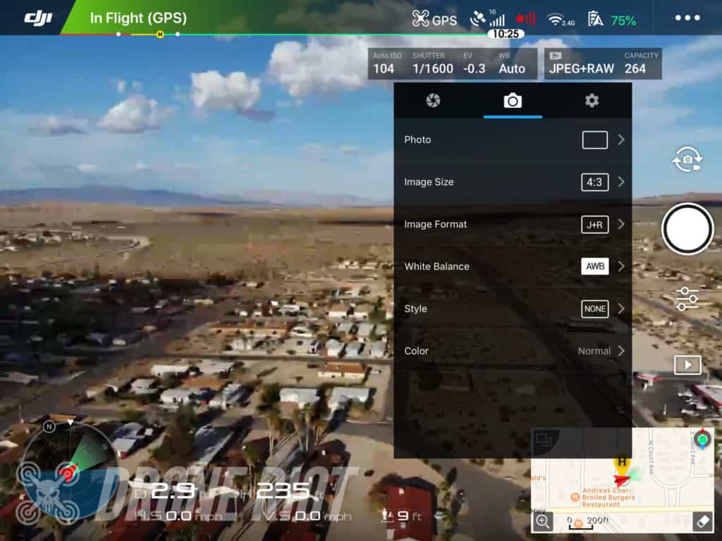 DJI Camera Setting DJI Go Flight Modes