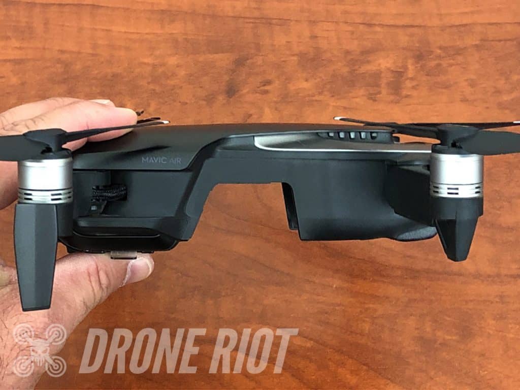 Mavic Air Specs Me holding the Mavic Air Drone