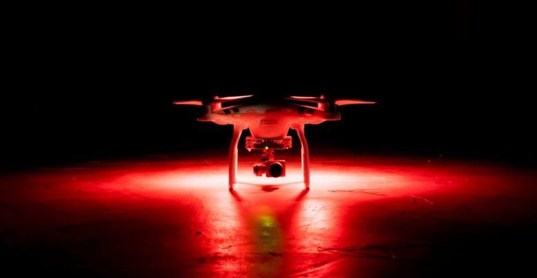 drone spot at night